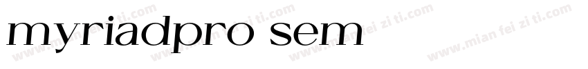 myriadpro sem字体转换